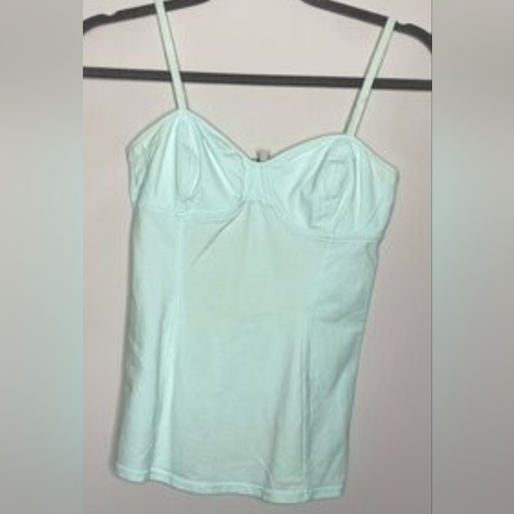 (XS/S)🩵Aritzia Talula Aqua🩵Bustier Cami Top Ptp 12.5"× L 22"
